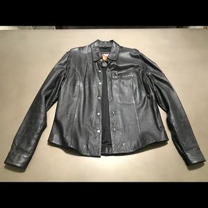 Women’s Harley-Davidson Perforated Leather Shirt M